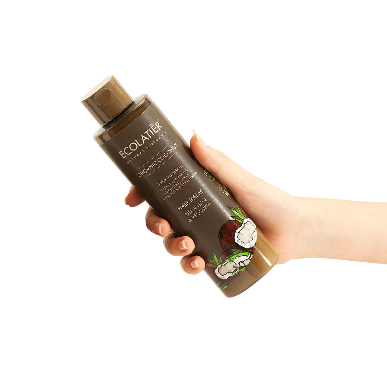 Bálsamo de coco ecológico para restaurar el cabello — Nativva