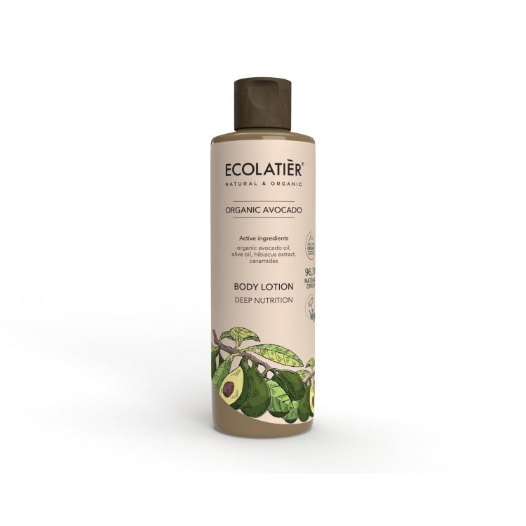 Loción corporal con aguacate ecológico y karité de Ecolatier – 250ml