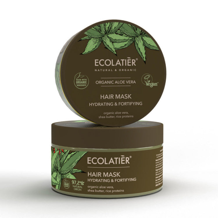 Mascarilla Capilar Hidratante y Fortificante Aloe Vera Ecológico 250ml - ECOLATIER