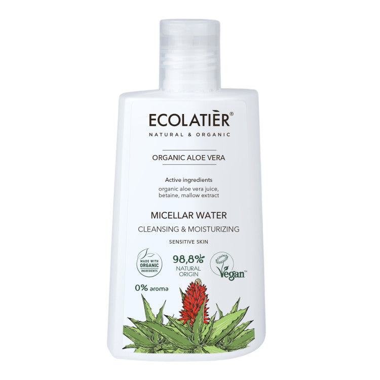 Agua micelar hidratante con aloe vera ecológico ECOLATIER