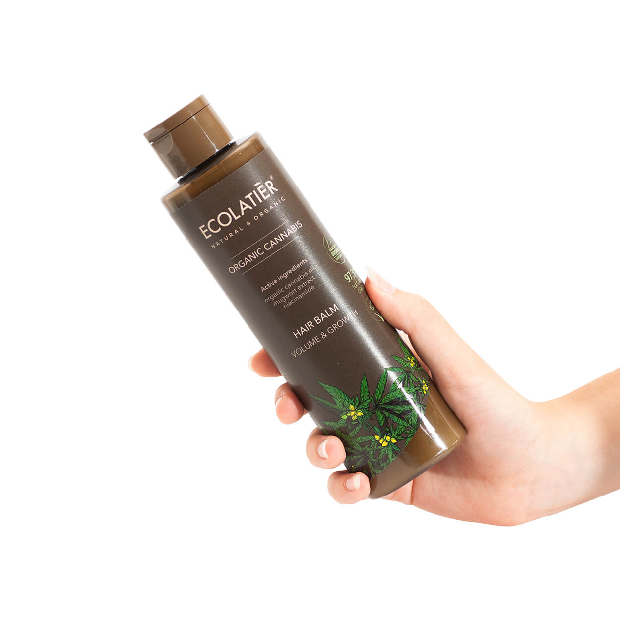 Bálsamo Capilar Cannabis Ecológico 250ml ECOLATIER — hidratación y suavidad entre lavados | Nativva