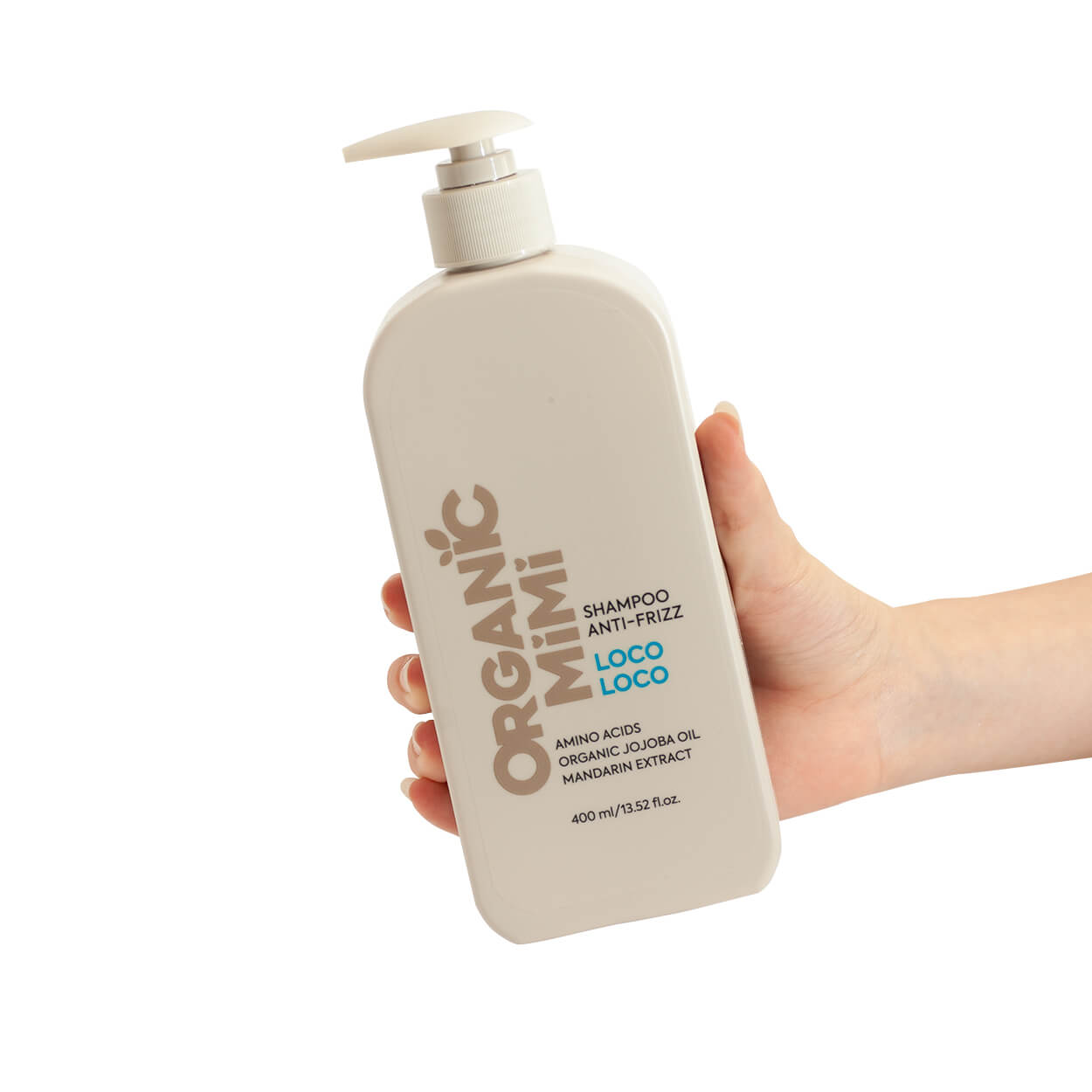 Champú Anti-Frizz Loco Loco 400ml ORGANIC MIMI — control del frizz con jojoba ecológico | Nativva