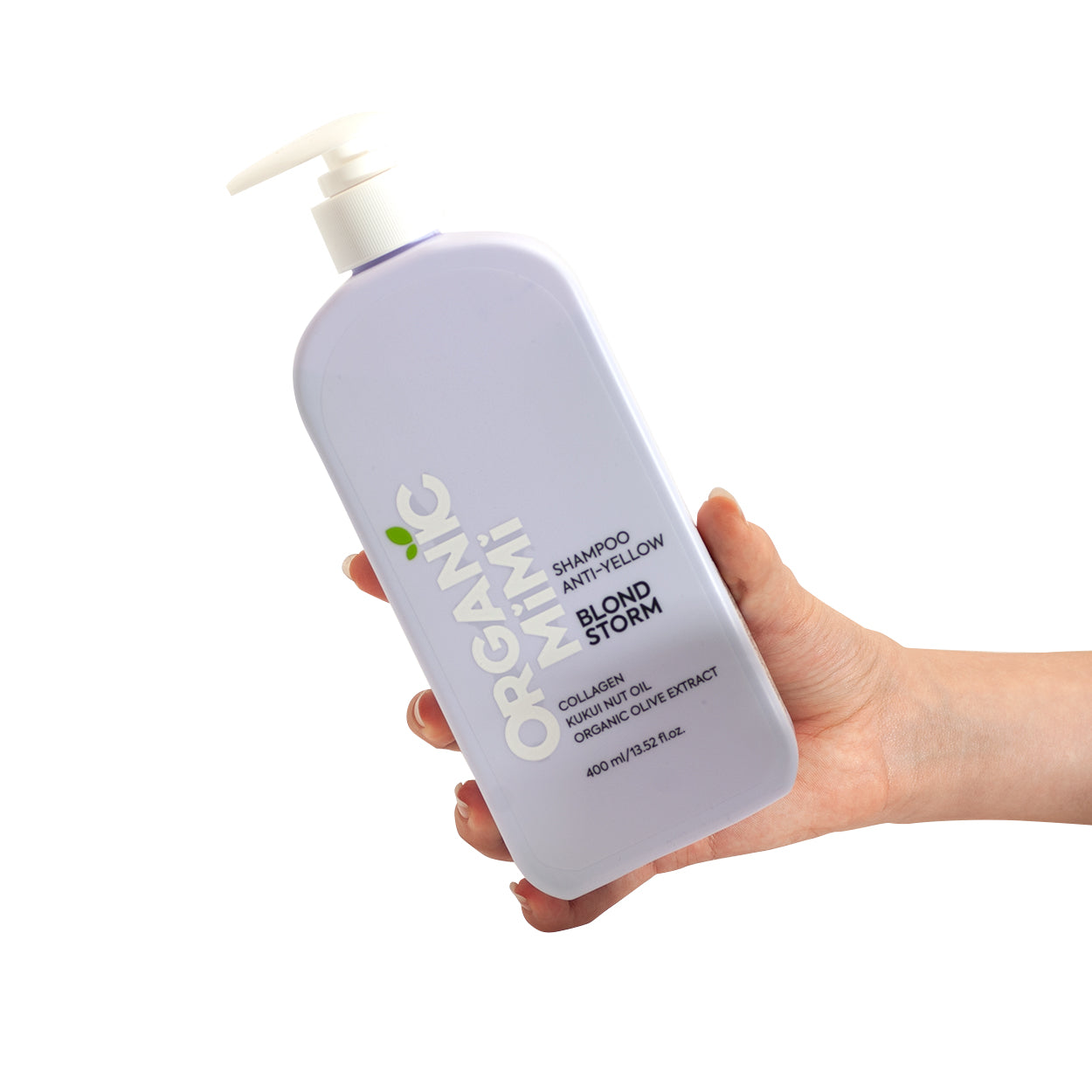 Champú Cabellos Rubios 400ml ORGANIC MIMI — neutraliza el amarillo con pigmento violeta y colágeno soluble | Nativva