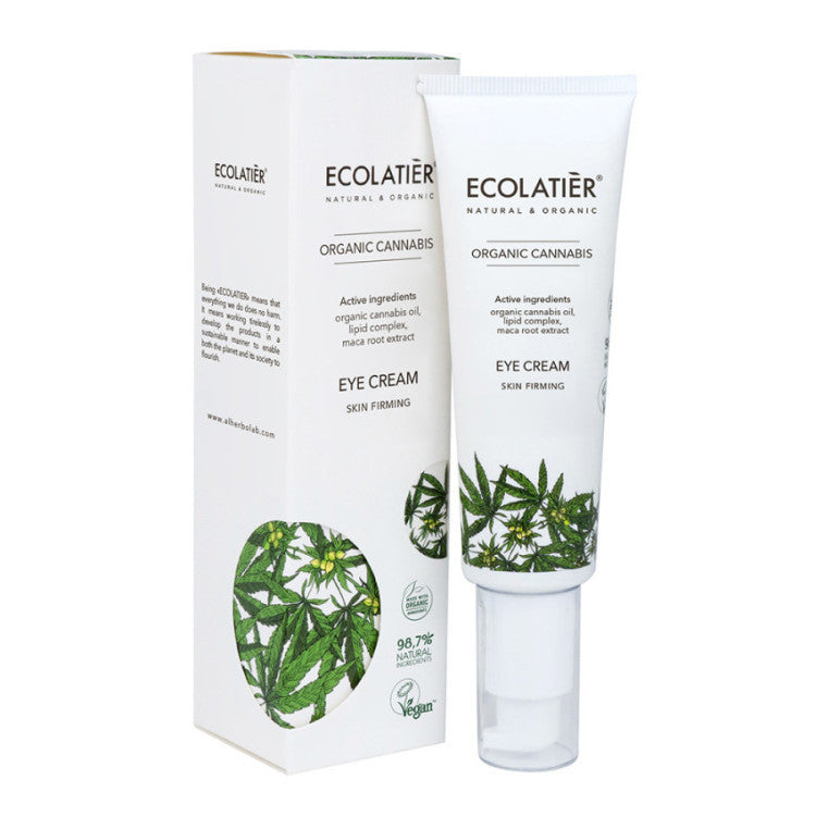 Crema contorno de ojos reafirmante con cannabis ecológico – ECOLATIER 30ml
