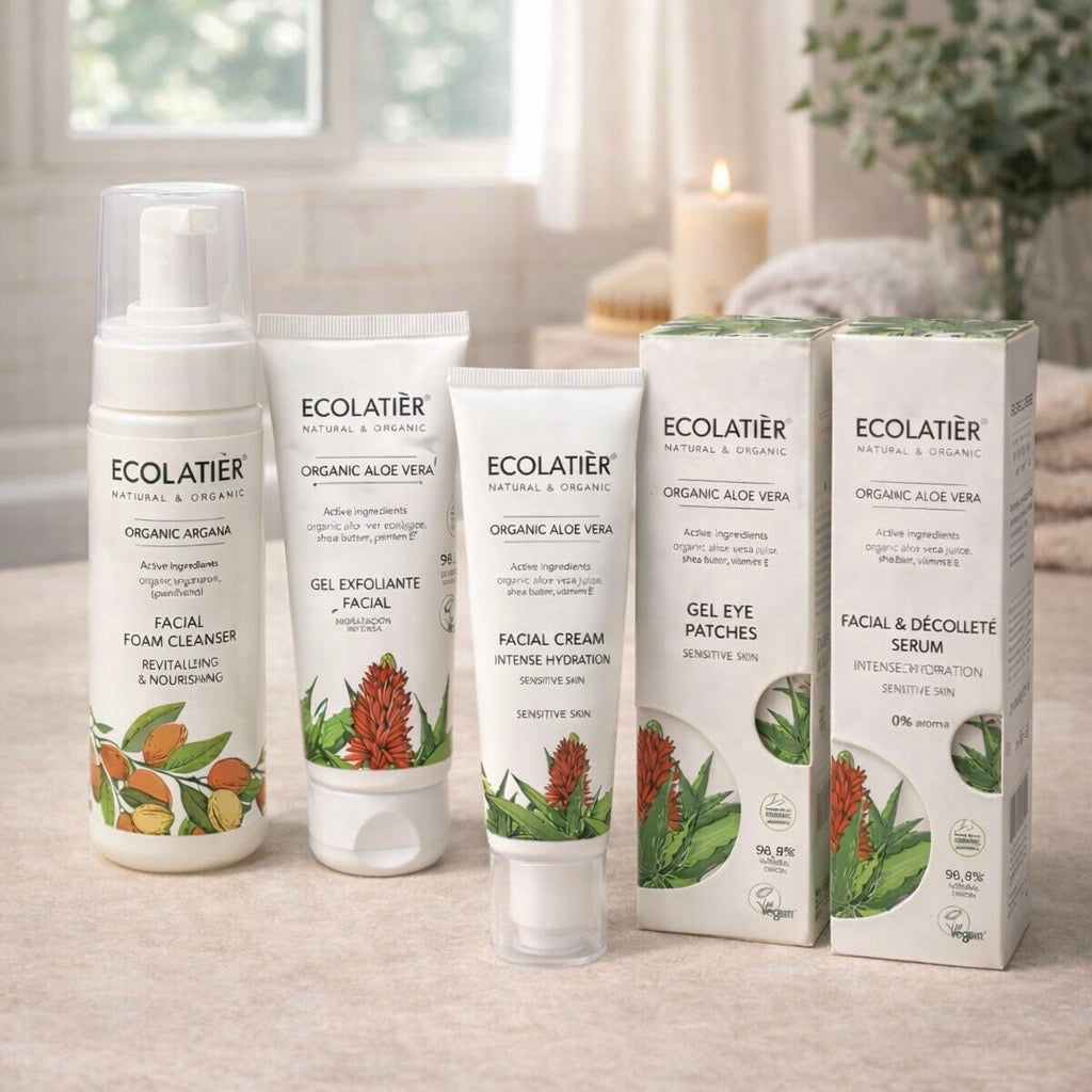 Ritual facial Completo — limpieza, hidratación, sérum y contorno de ojos en 5 pasos