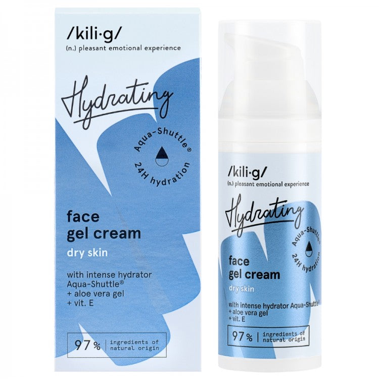 Gel crema facial hidratante piel seca KILIG 50ml