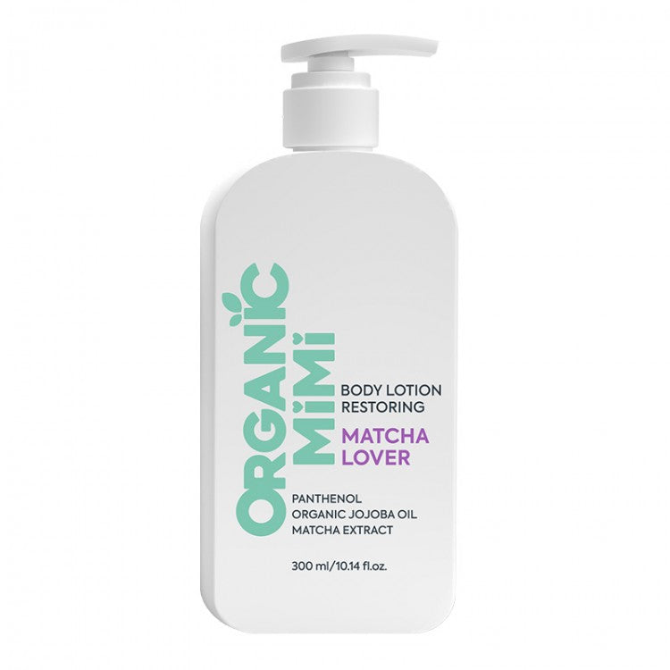 Loción corporal restauradora matcha de Organic Mimi – 300ml