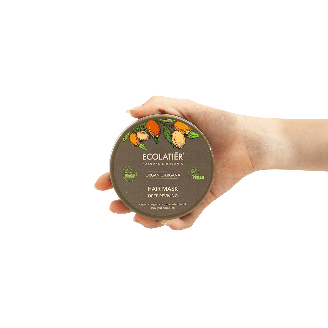 Mascarilla de argán ecológico para nutrición y brillo capilar — Nativva